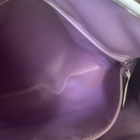 Coach Silver and White Bag Purse - Picture 10 of 12